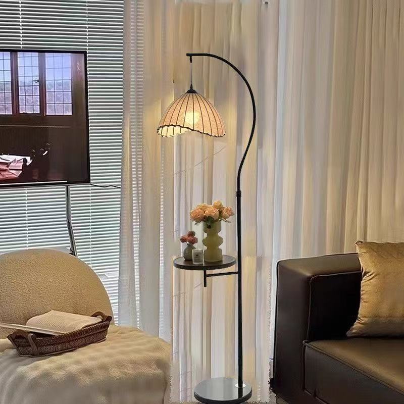 Home lighting fixtures, eye-friendly decorative floor lamps, retro style living room coffee table storage unit, bedroom fishing lamps